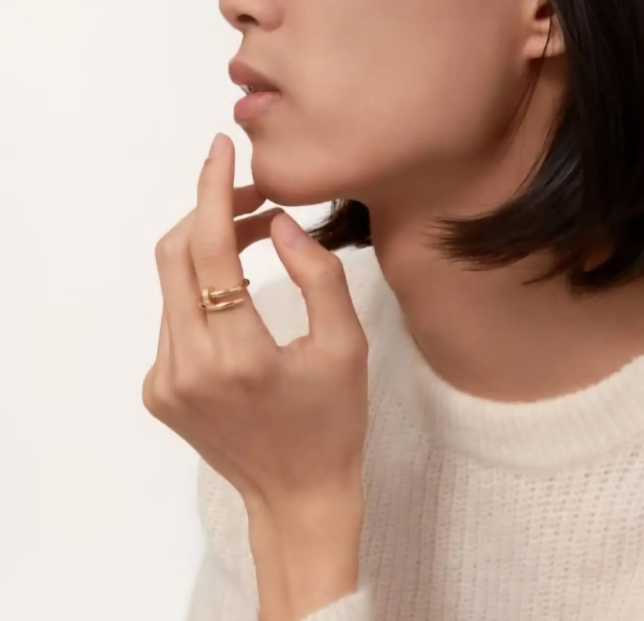 Gold Nail Design Bold & Stylish Adjustable Statement Band