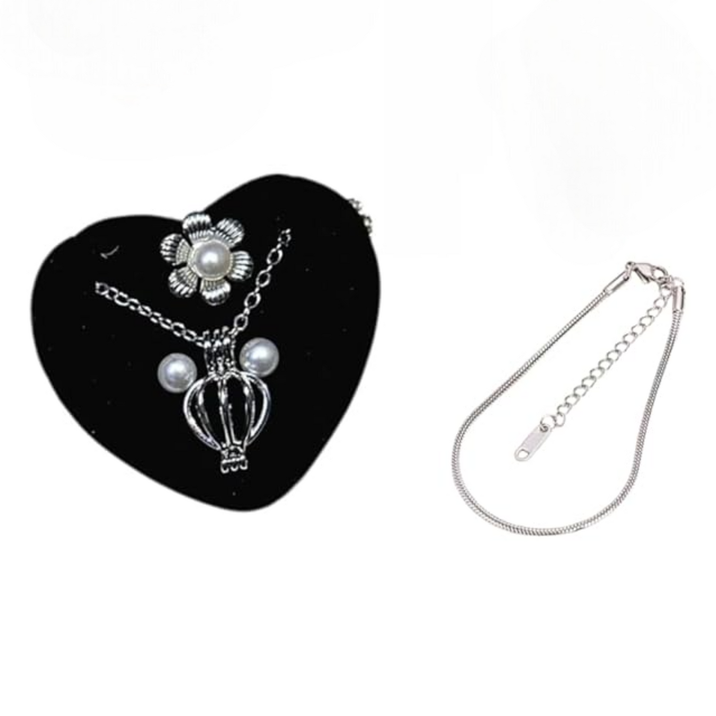 Love Pearl Jewelry Set β Necklace, Earrings, Ring & Bracelet π Free Gift on Prepaid order