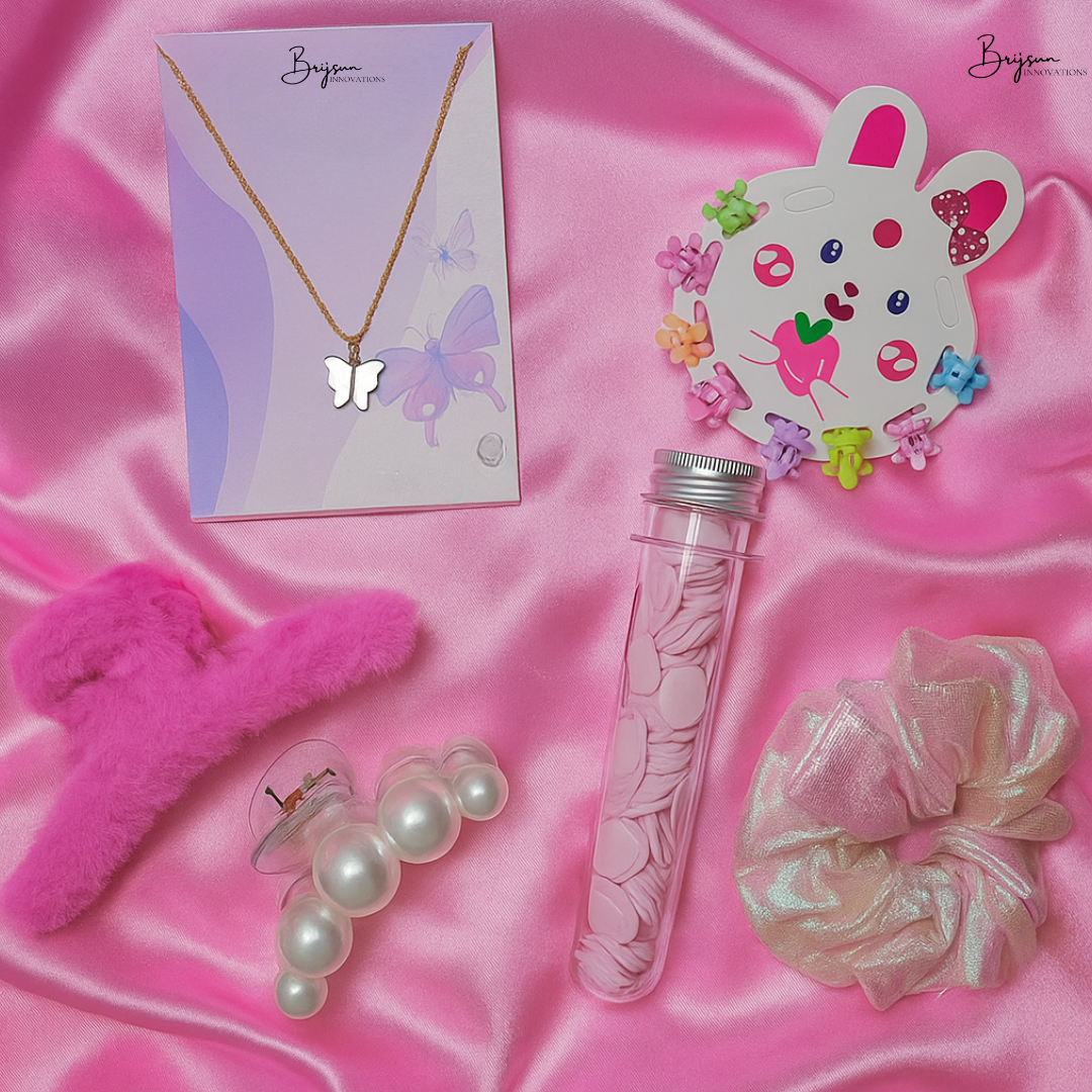 Brijsun Pink Butterfly Hamper – Birthday, Friendship & Return Gift for Girls