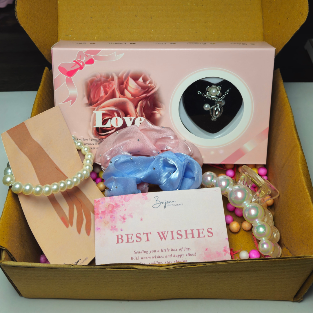 Elegant Love Pearl Gift Box β Jewelry & Hair Accessories π Free Gift on Prepaid order