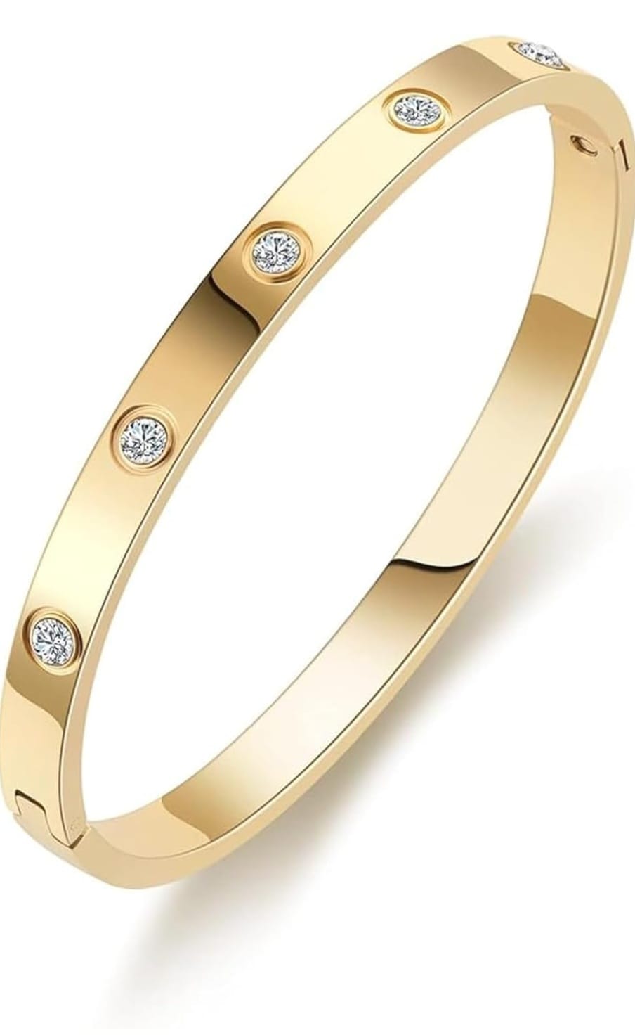 Golden Elegant Stud Bangle Bracelet