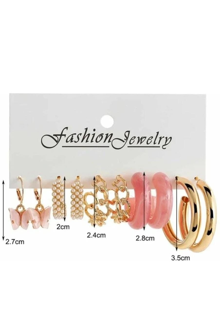 Multicolor Stylish Hoops, Studs & Drops Set Earrings For Women & Girls (Pack Of 11)