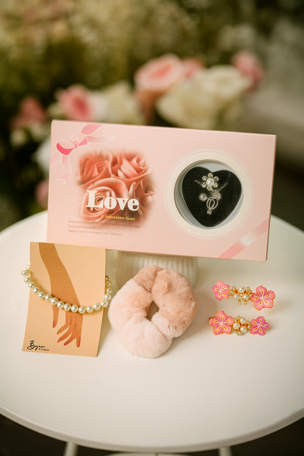 Luxury Gift Set – Wish Pearl Necklace & Accessories 🎁 Free Gift on Prepaid order