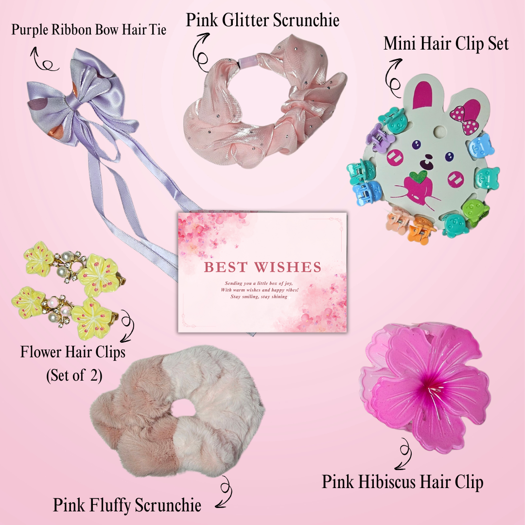 Brijsun Pastel Blossom Hair Accessory Gift Box