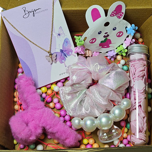 Brijsun Pink Butterfly Hamper – Birthday, Friendship & Return Gift for Girls