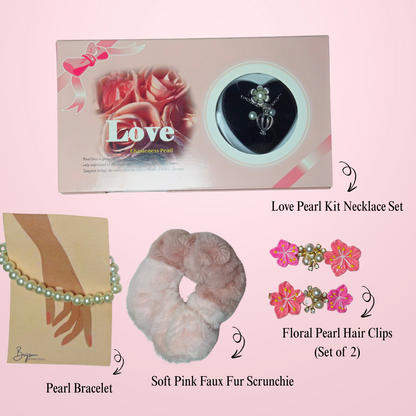 Luxury Gift Set – Wish Pearl Necklace & Accessories 🎁 Free Gift on Prepaid order