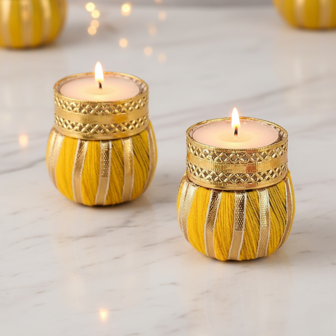 Decorative Tealight  Holders – Set of 2, 4 & 6 | Handcrafted Home Décor, Festival & Gifting