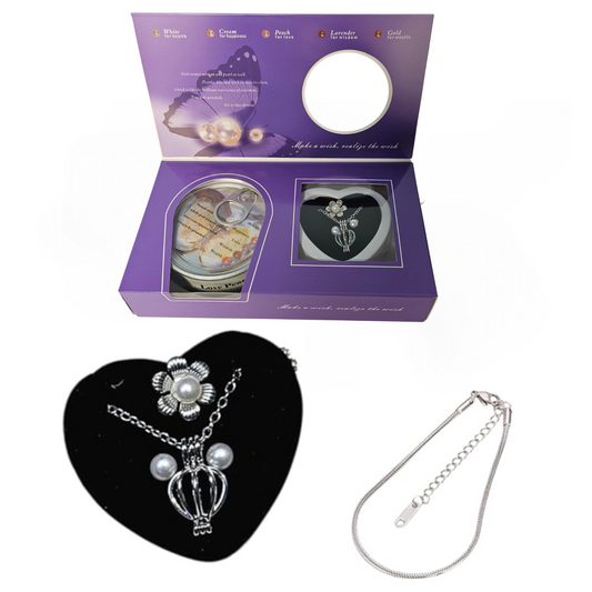 Love Pearl Jewelry Set – Necklace, Earrings, Ring & Bracelet 🎁 Free Gift on Prepaid order