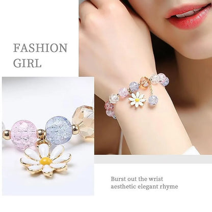 Multicolor Trendy Korean Chain Bracelet For Women & Girls