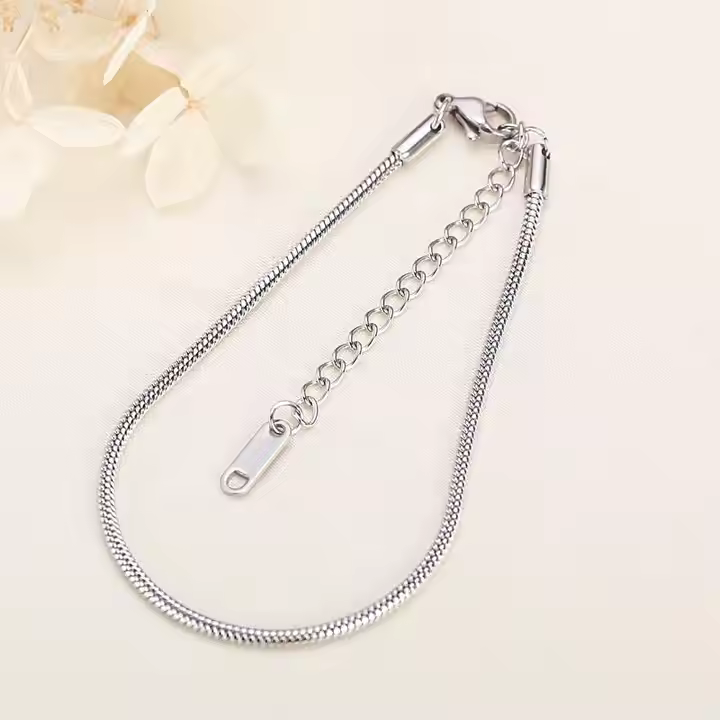 Wish Pearl Bracelet set with Stainless Steel Snake Bracelet Gift Set For Women & Girls